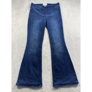 Altar'd‎ State Womens Flare Pull On Stretch Blue Denim Jeans M Meas: 30x30.5